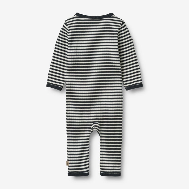 Wheat Main Jumpsuit L/S Dusty Jumpsuit 9433 navy sea stripe