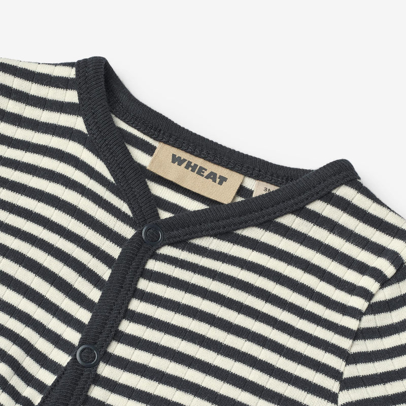 Wheat Main Jumpsuit L/S Dusty Jumpsuit 9433 navy sea stripe