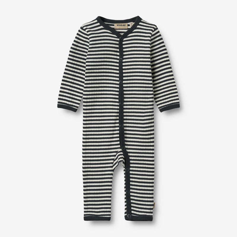 Wheat Main Jumpsuit L/S Dusty Jumpsuit 9433 navy sea stripe
