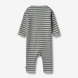 Wheat Main Jumpsuit L/S Dusty Jumpsuit 1396 soft blue stripe
