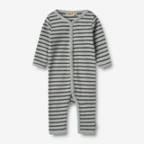 Wheat Main Jumpsuit L/S Dusty Jumpsuit 1396 soft blue stripe