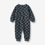 Wheat Main Jumpsuit L/S Lilo Jumpsuit 1311 navy blue check