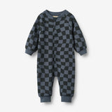 Wheat Main Jumpsuit L/S Lilo Jumpsuit 1311 navy blue check