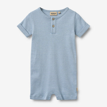 Wheat Main Jumpsuit S/S Alfred Jumpsuit 9641 faded blue stripe