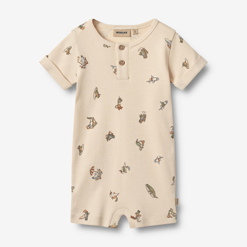Wheat Main Jumpsuit S/S Alfred Jumpsuit 9413 beach friends