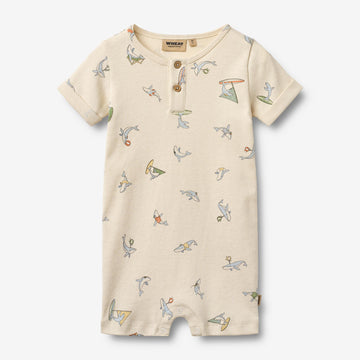 Wheat Main Jumpsuit S/S Alfred Jumpsuit 9669 whale friends