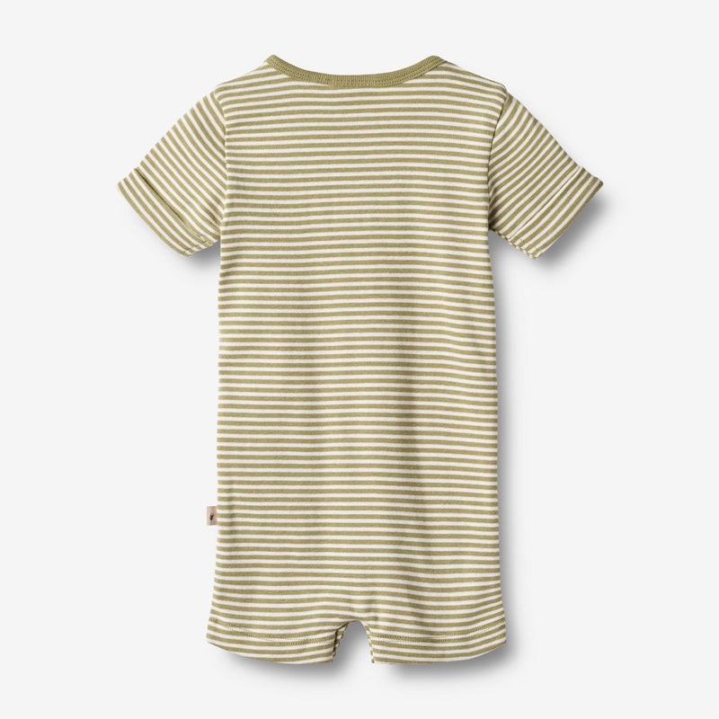 Wheat Main Jumpsuit S/S Alfred Jumpsuits 4126 sage green stripe