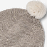 Wheat Outerwear Knit Bonnet Pomma Accessory 9711 grey moon