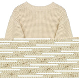 Wheat Knit Cardigan Aki Knitted Tops 1101 cloud melange