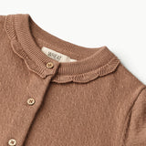 Wheat Main Knit Cardigan Amy Knitted Tops 2121 berry dust