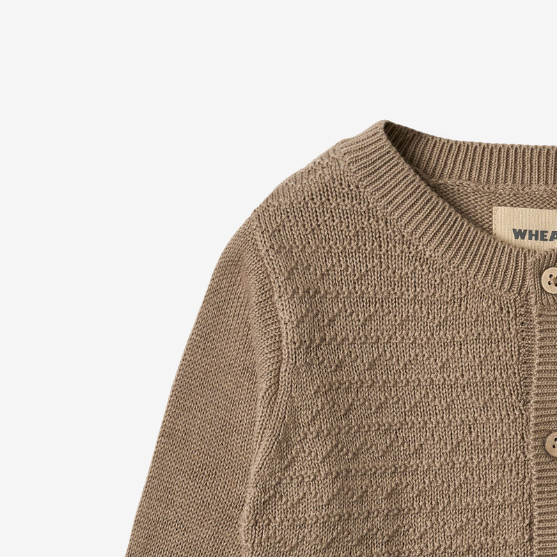 Wheat Main Knit Cardigan Bjørn Cardigan 3239 beige stone