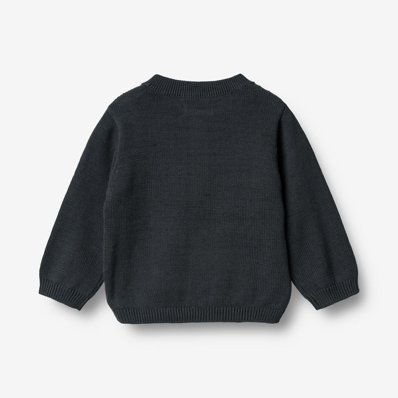 Wheat Main Knit Cardigan Bjørn Cardigan 1432 navy