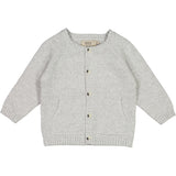 Wheat Knit Cardigan Classic Knitted Tops 0224 melange grey