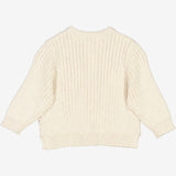 Wheat Knit Cardigan Eke | Baby Knitted Tops 1101 cloud melange