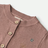 Wheat Main Knit Cardigan Ella Knitted Tops 1349 lavender rose