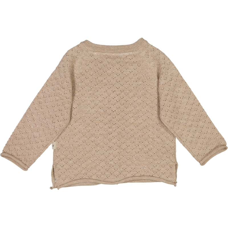 Wheat Knit Cardigan Hera Knitted Tops 3204 khaki melange