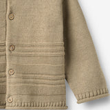 Wheat Main Knit Cardigan L/S Gunnar Cardigan 0070 gravel