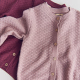 Wheat Main Knit Cardigan Magnella Cardigan 3118 eggplant