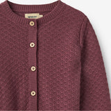 Wheat Main Knit Cardigan Magnella Cardigan 3118 eggplant