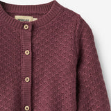 Wheat Main Knit Cardigan Magnella Cardigan 3118 eggplant