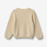 Wheat Main Knit Cardigan Magnella Knitted Tops 3336 sandshell