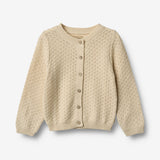 Wheat Main Knit Cardigan Magnella Knitted Tops 3336 sandshell