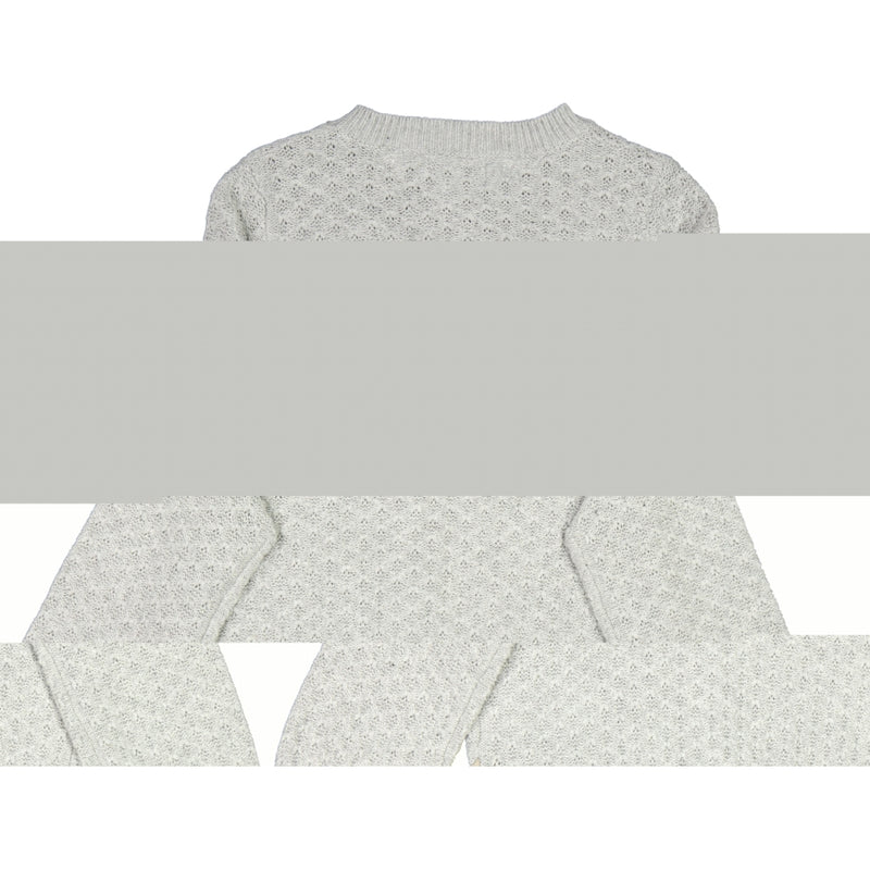 Wheat Main Knit Cardigan Magnella Knitted Tops 0224 melange grey