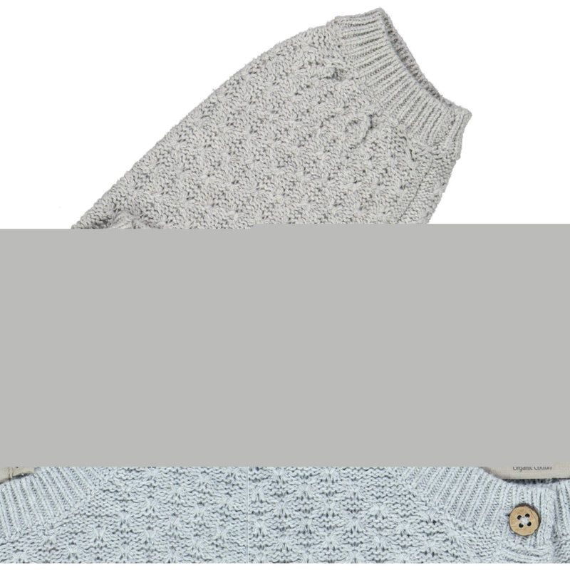 Wheat Main Knit Cardigan Magnella Knitted Tops 0224 melange grey