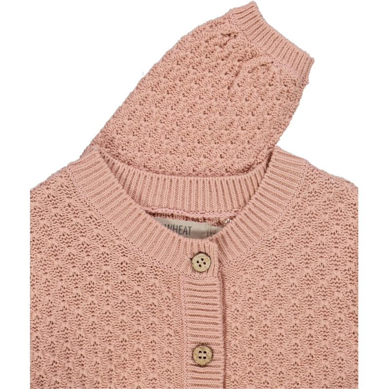 Wheat Main Knit Cardigan Magnella Knitted Tops 2270 misty rose