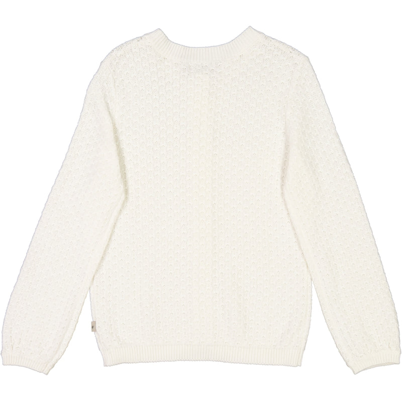 Wheat Main Knit Cardigan Magnella Knitted Tops 3182 ivory 