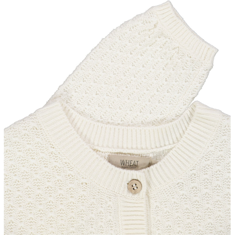 Wheat Main Knit Cardigan Magnella Knitted Tops 3182 ivory 