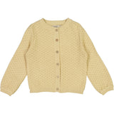 Wheat Main Knit Cardigan Magnella Knitted Tops 3231 soft beige