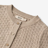 Wheat Main Knit Cardigan Magnella Knitted Tops 3231 soft beige
