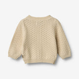 Wheat Main Knit Cardigan Magnella Knitted Tops 3336 sandshell