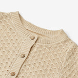 Wheat Main Knit Cardigan Magnella Knitted Tops 3336 sandshell