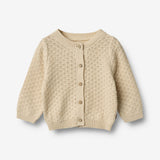 Wheat Main Knit Cardigan Magnella Knitted Tops 3336 sandshell