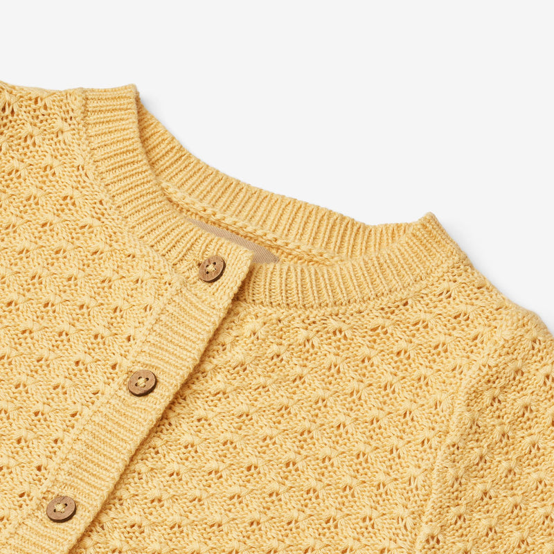 Wheat Main Knit Cardigan Magnella Cardigan 9425 golden yellow