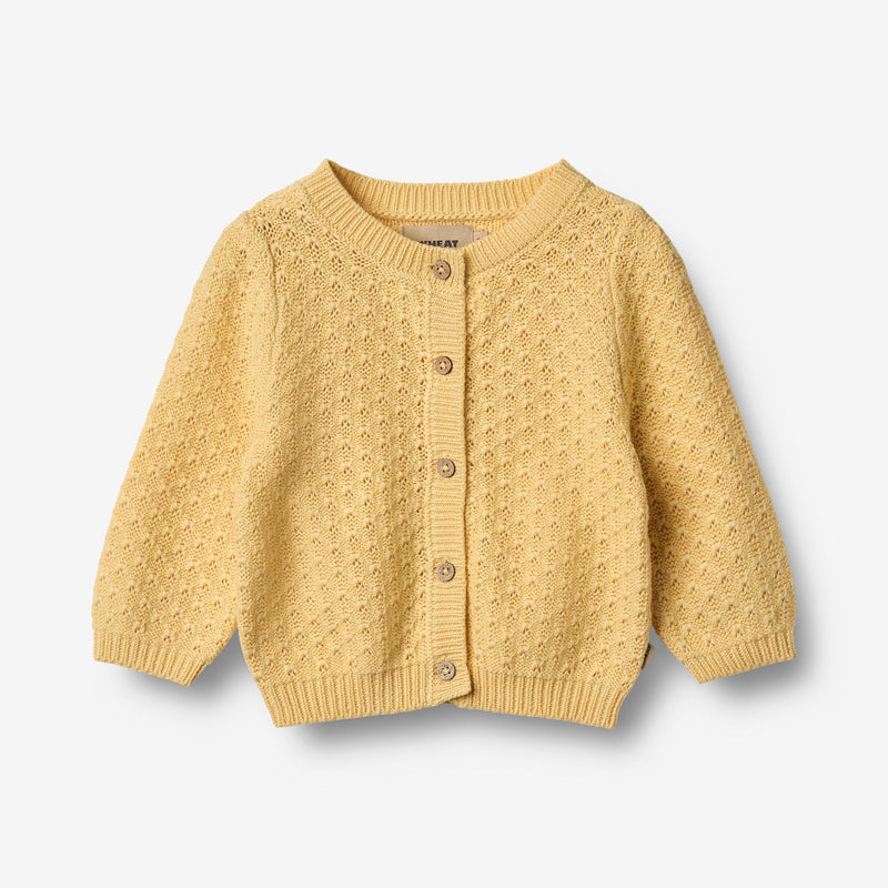 Wheat Main Knit Cardigan Magnella Cardigan 9425 golden yellow