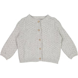 Wheat Main Knit Cardigan Magnella Knitted Tops 0224 melange grey