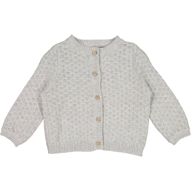 Wheat Knit Cardigan Magnella Knitted Tops 0224 melange grey