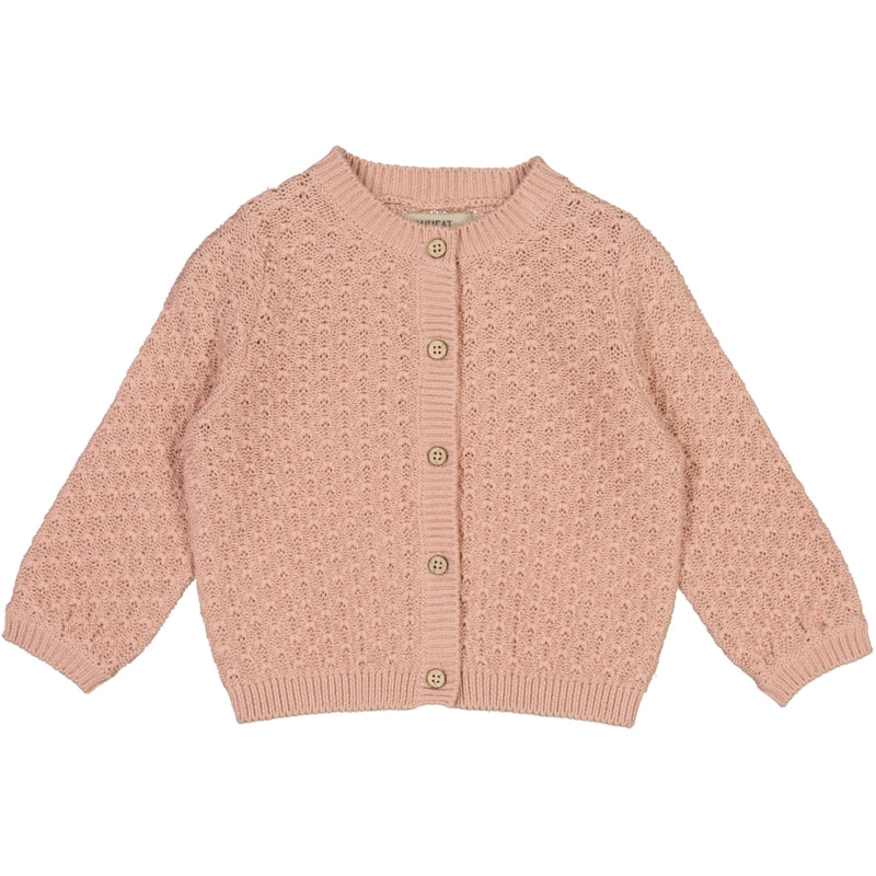 Wheat Knit Cardigan Magnella Knitted Tops 2270 misty rose