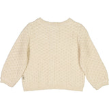 Wheat Knit Cardigan Magnella Knitted Tops 1101 cloud melange