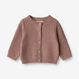 Wheat Main Knit Cardigan Magnella | Baby Knitted Tops 1349 lavender rose