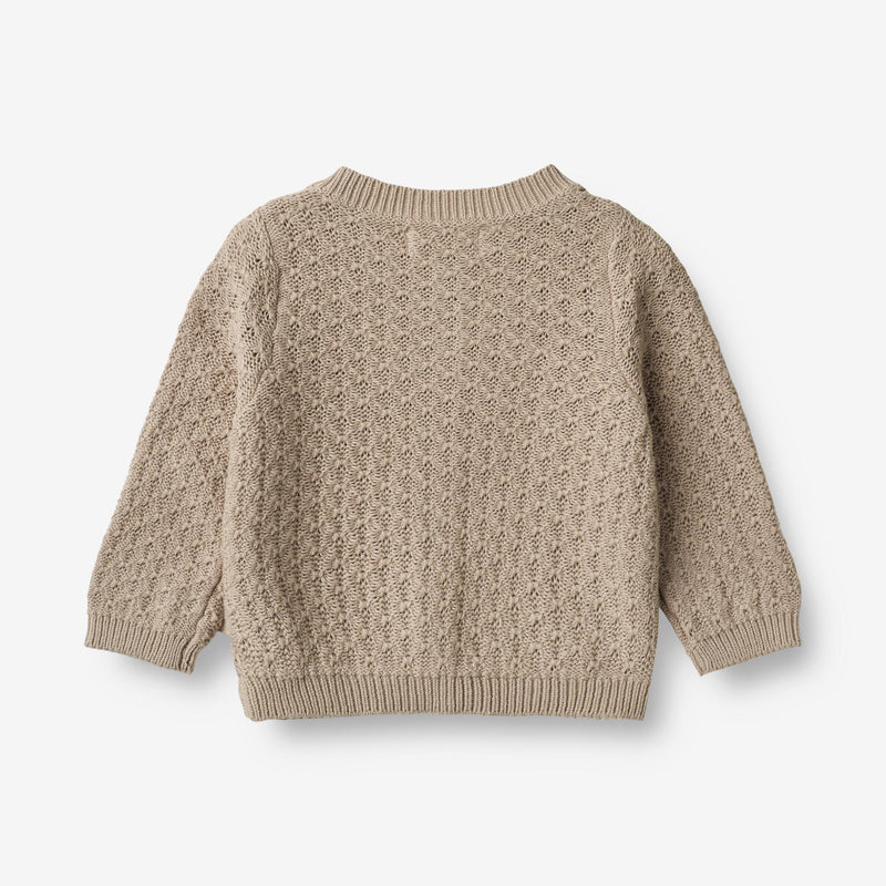Wheat Main Knit Cardigan Magnella | Baby Knitted Tops 3231 soft beige