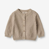 Wheat Main Knit Cardigan Magnella | Baby Knitted Tops 3231 soft beige