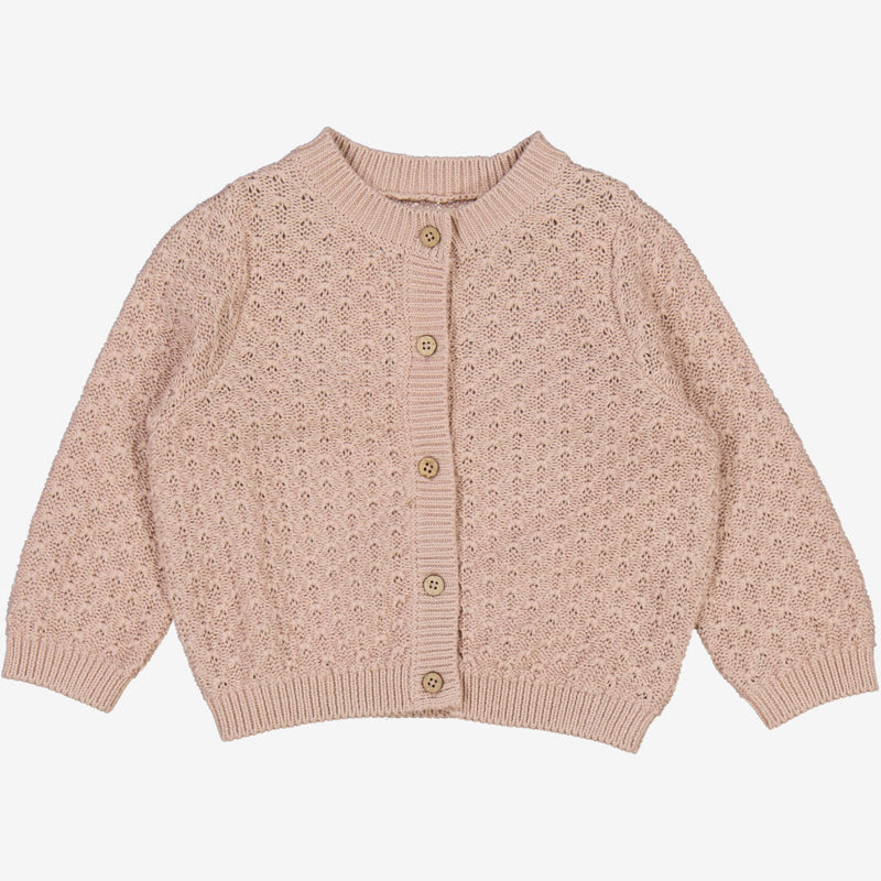 Wheat Main  Knit Cardigan Magnella | Baby Knitted Tops 1356 pale lilac