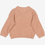 Wheat Main  Knit Cardigan Magnella | Baby Knitted Tops 2031 rose dawn