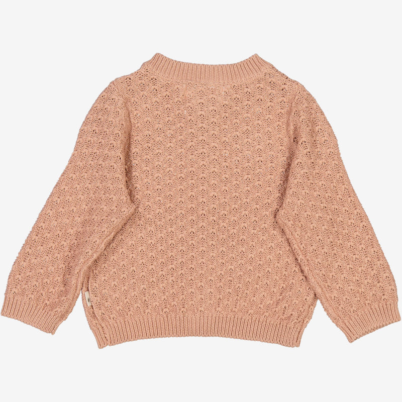 Wheat Knit Cardigan Magnella | Baby Knitted Tops 2031 rose dawn