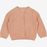 Wheat Main  Knit Cardigan Magnella | Baby Knitted Tops 2031 rose dawn