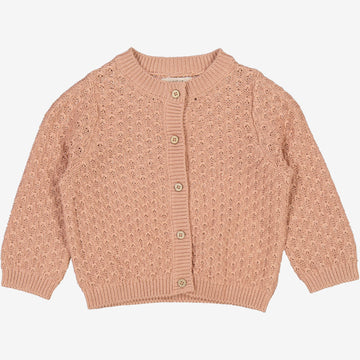 Wheat Main  Knit Cardigan Magnella | Baby Knitted Tops 2031 rose dawn